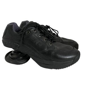 Z-Coil Pain Relief Leather Sneakers Black Mens Size 9 Walking Shoes